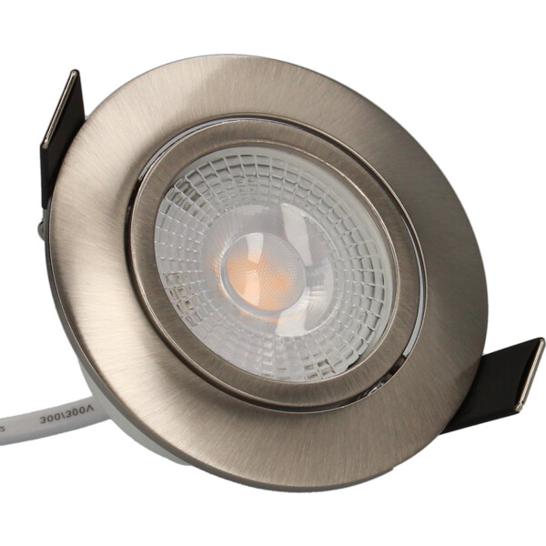 Kit de Spot encastré Acier Orientable Module LED 5 W 2700 K 400 lm Ø 82 mm SPT202 Arlux - Arlux - 950064