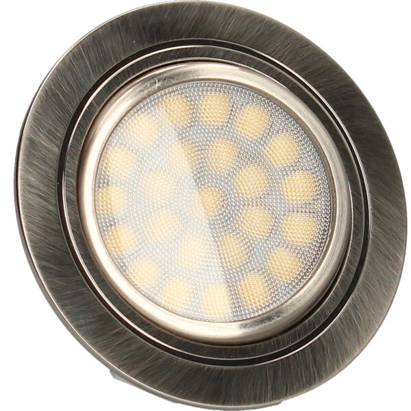 Spot encastré LED Arlux Pluton Kit de 3x2W 4000K 180lm acier orientable