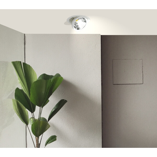 Spot Encastré rond escamotable Blanc LED 35 W 4000 K 3500 lm Ø 190 mm OPALE Arlux - Arlux - 730074