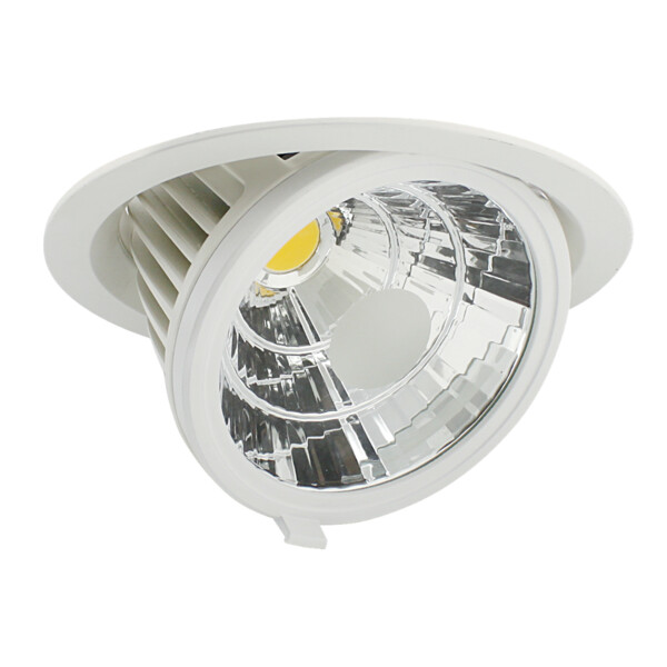 Spot Encastré rond escamotable Blanc LED 35 W 4000 K 3500 lm Ø 190 mm OPALE Arlux - Arlux - 730074
