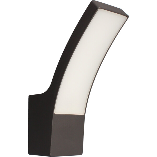 Applique LED Arlux Curve R IP44 10W 3000K 1000lm aluminium - Arlux - 111752