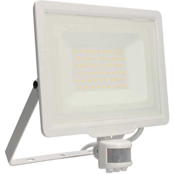 Projecteur Blanc avec Détecteur Infrarouge IP44 LED 50 W 4000 K 4250 lm FLD85 Arlux - Arlux - 950572