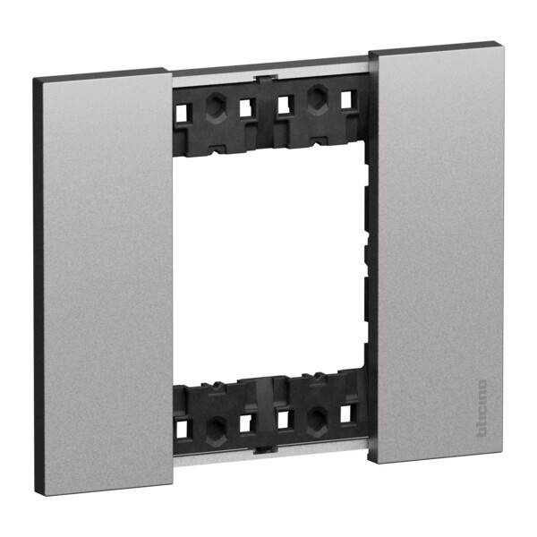 Plaque de finition 2 modules Acier - Living Now - Arnould - BTKA4802KS
