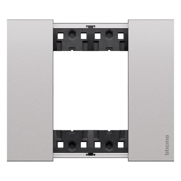 Plaque de finition 2 modules Acier - Living Now - Arnould - BTKA4802KS