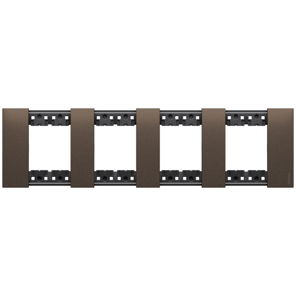 Plaque de finition 2x4 modules Bronze - Living Now - Arnould - BTKA4802M4KB