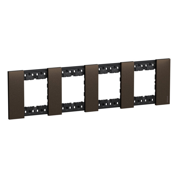 Plaque de finition 2x4 modules Bronze - Living Now - Arnould - BTKA4802M4KB