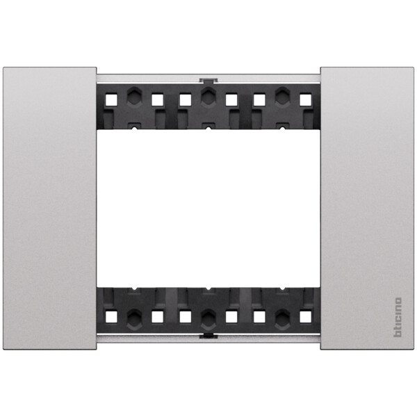 Plaque de finition 3 modules Acier - Living Now - Arnould - BTKA4803KS