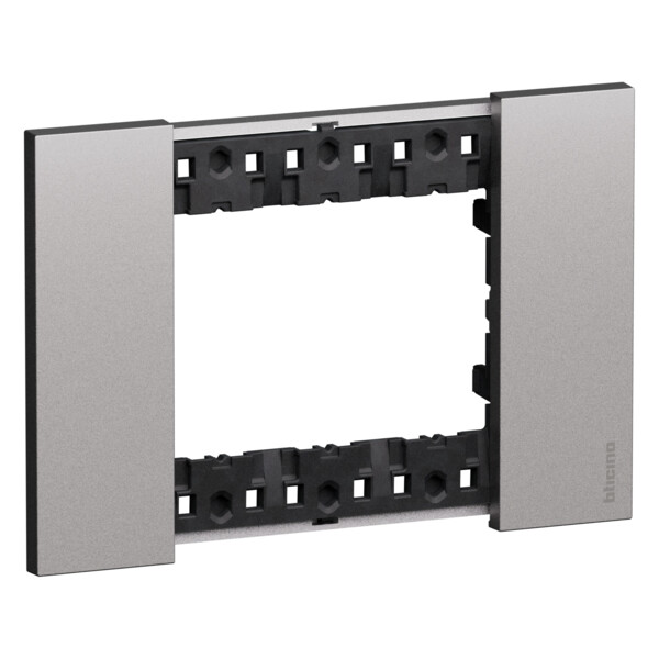 Plaque de finition 3 modules Acier - Living Now - Arnould - BTKA4803KS