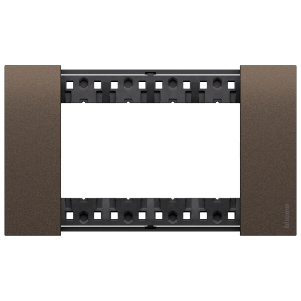 Plaque de finition 4 modules Bronze - Living Now - Arnould - BTKA4804KB