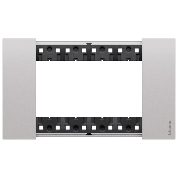 Plaque de finition 4 modules Acier - Living Now - Arnould - BTKA4804KS