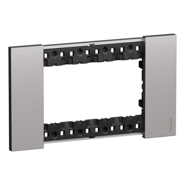 Plaque de finition 4 modules Acier - Living Now - Arnould - BTKA4804KS