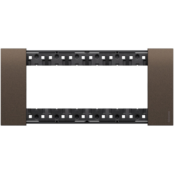 Plaque de finition 6 modules Bronze - Living Now - Arnould - BTKA4806KB