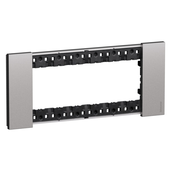 Plaque de finition 6 modules Acier - Living Now - Arnould - BTKA4806KS