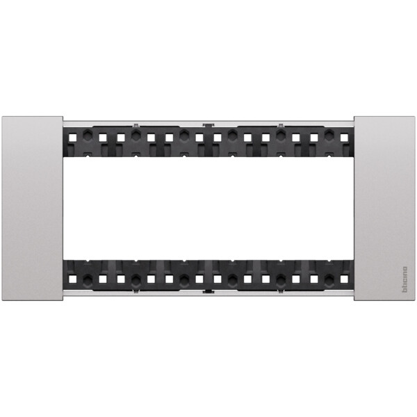 Plaque de finition 6 modules Acier - Living Now - Arnould - BTKA4806KS