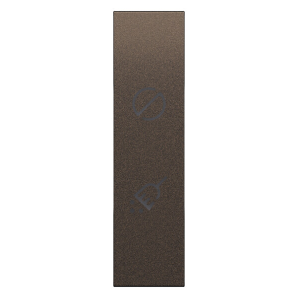 Enjoliveur double commande hôtel 1 module Bronze - Living Now - Arnould - BTKB11H