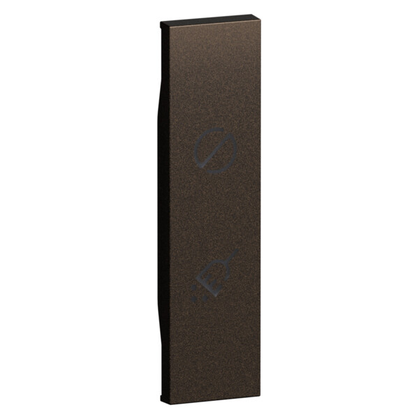 Enjoliveur double commande hôtel 1 module Bronze - Living Now - Arnould - BTKB11H