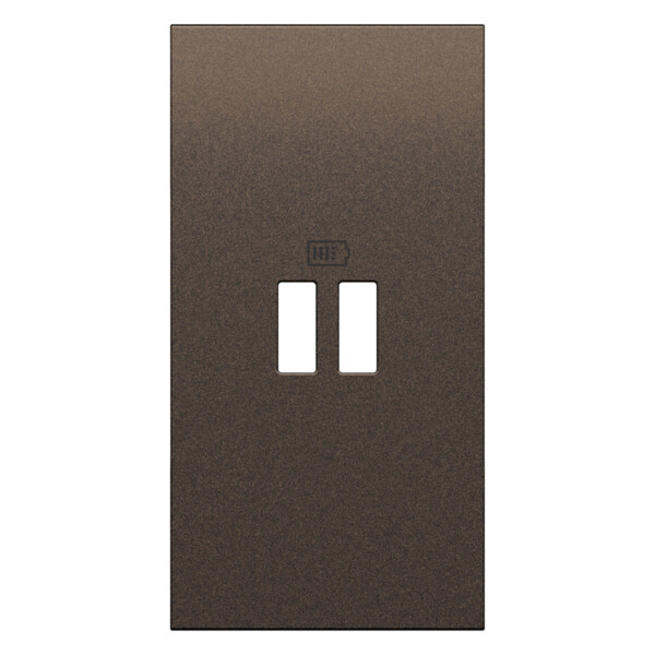 Enjoliveur chargeur USB 2 modules Bronze - Living Now - Arnould - BTKB12C