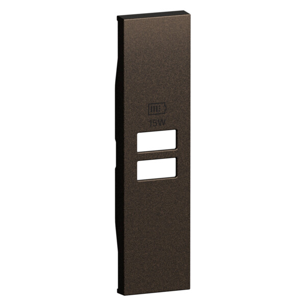 Enjoliveur chargeur double USB 1 module Bronze - Living Now - Arnould - BTKB13C