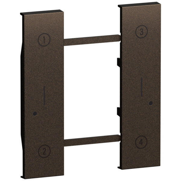 Enjoliveur interrupteur sans fil 4 scénarios Bronze - Living Now - Arnould - BTKB37M2