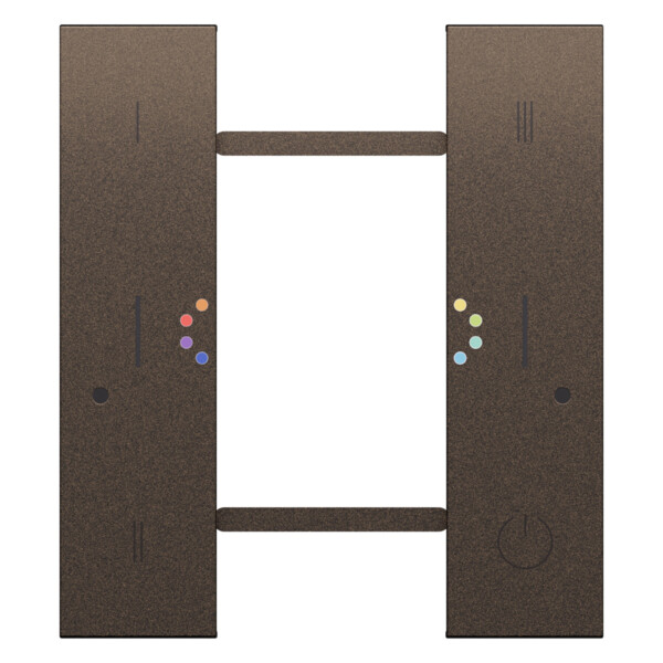 Enjoliveur interrupteur sans fil 2 modules - Bronze - Living Now - Arnould - BTKB39M2