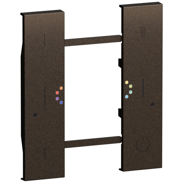 Enjoliveur interrupteur sans fil 2 modules - Bronze - Living Now - Arnould - BTKB39M2