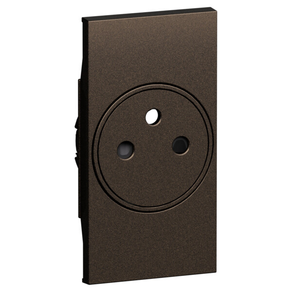 Prise de courant 2P+T Surface 2 modules Bronze - Living Now - Arnould - BTKB55F