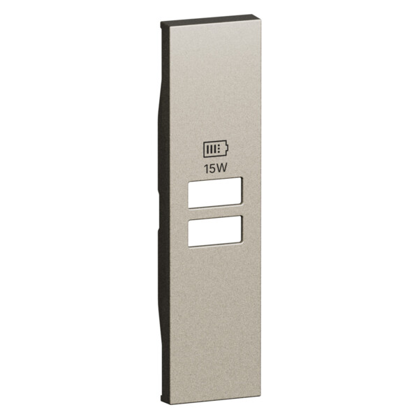 Enjoliveur chargeur 2 USB 1 module Champagne - Living Now - Arnould - BTKC13C
