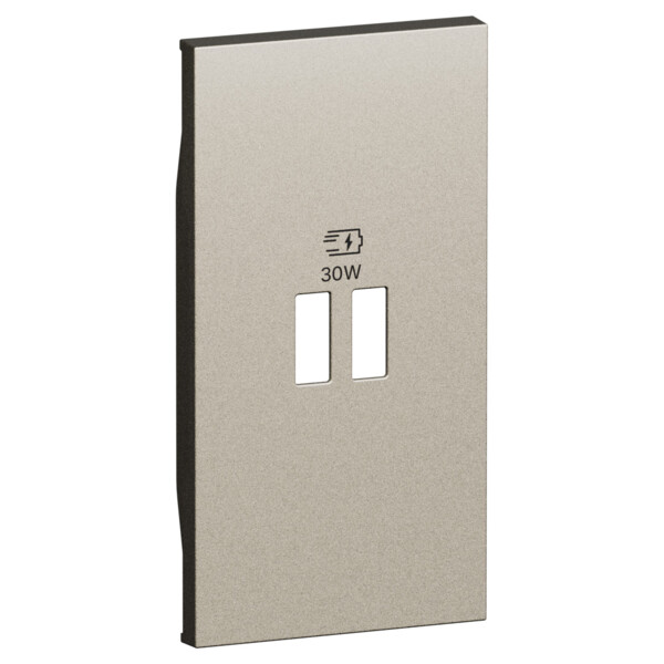 Enjoliveur Living Now double chargeur USB Power Delivery 30W-2 modules-Champagne - Arnould - BTKC14PD