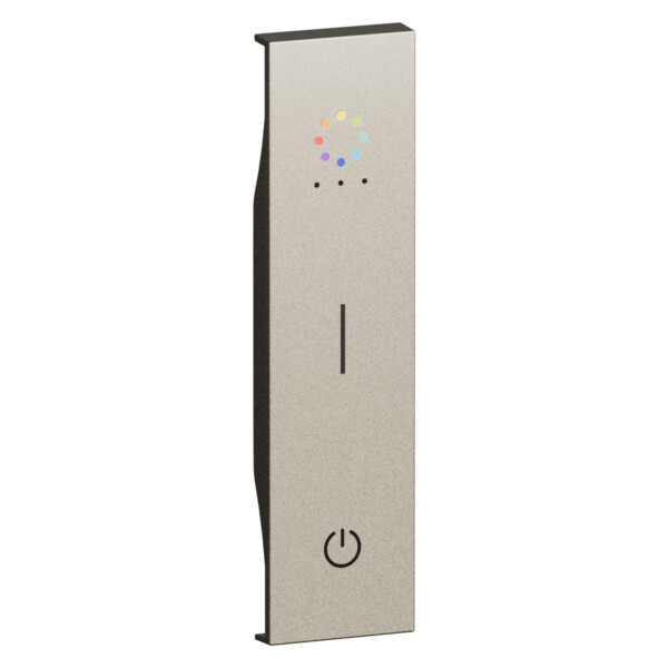Enjoliveur interrupteur sans fil 1 module - Champagne - Living Now - Arnould - BTKC39