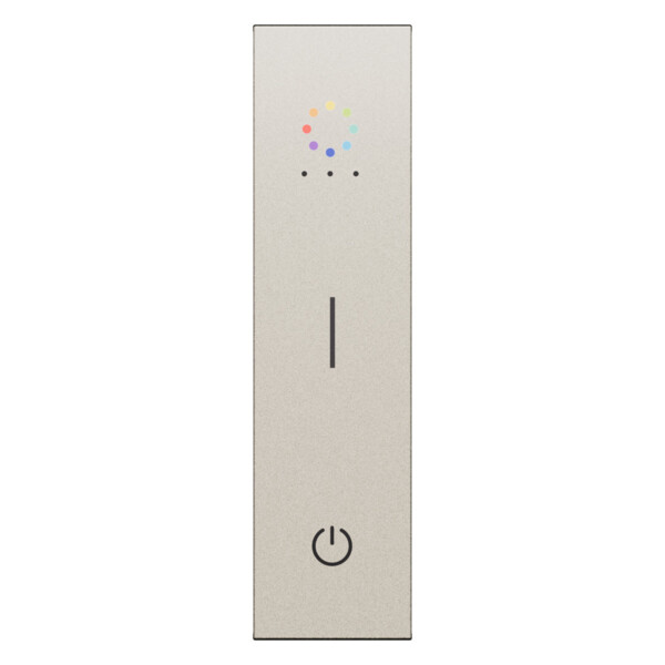 Enjoliveur interrupteur sans fil 1 module - Champagne - Living Now - Arnould - BTKC39