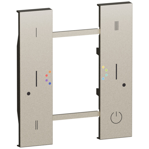 Enjoliveur interrupteur sans fil 2 modules - Champagne - Living Now - Arnould - BTKC39M2