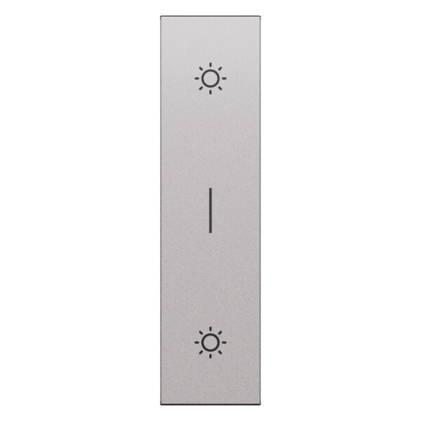 Enjoliveur double poussoir 1 module - Acier - Living Now - Arnould - BTKS05L