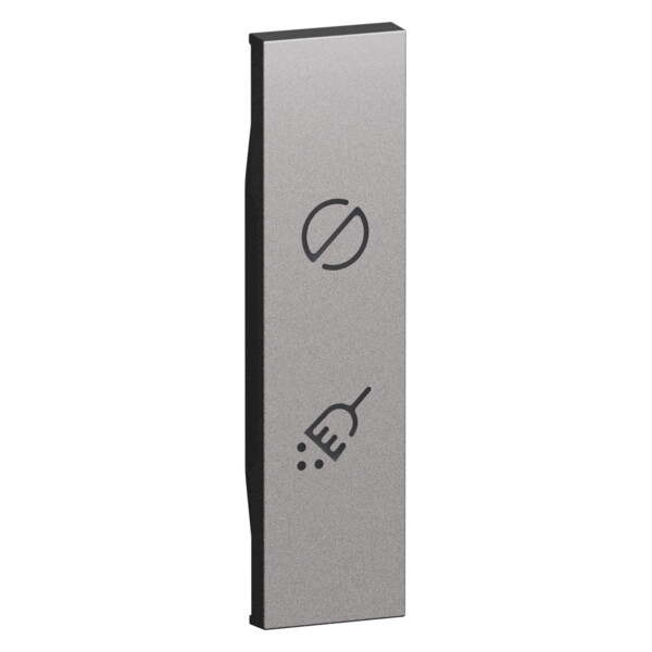 Enjoliveur double commande hôtel 1 module Acier - Living Now - Arnould - BTKS11H