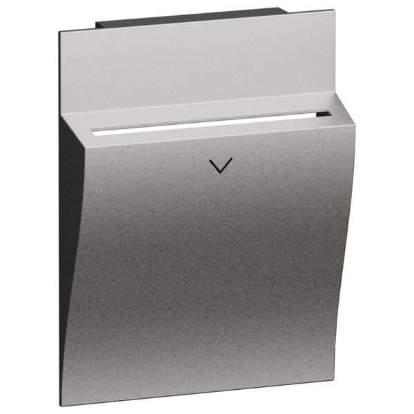 Enjoliveur lecteur de badge 2 modules - Acier - Living Now - Arnould - BTKS22M2