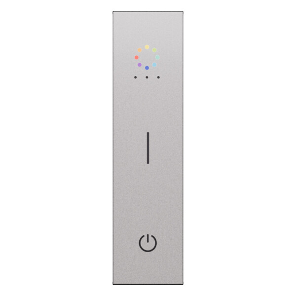 Enjoliveur interrupteur sans fil 1 module - Acier - Living Now - Arnould - BTKS39