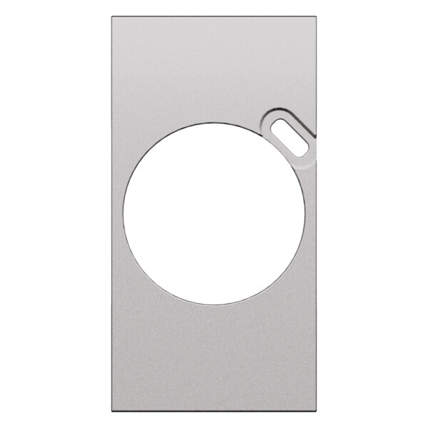 Enjoliveur prise Schuko + USB 2 modules Acier - Living Now - Arnould - BTKS62