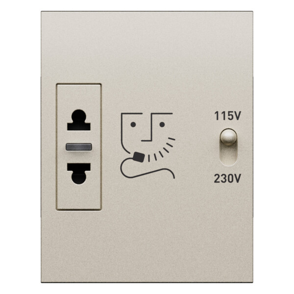 Prise rasoir blanc Champagne - Living Now - Arnould - BTKC4177