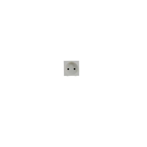 Prise 2P 2 modules blanche 10/16A, Liberté - Arnould - 60730