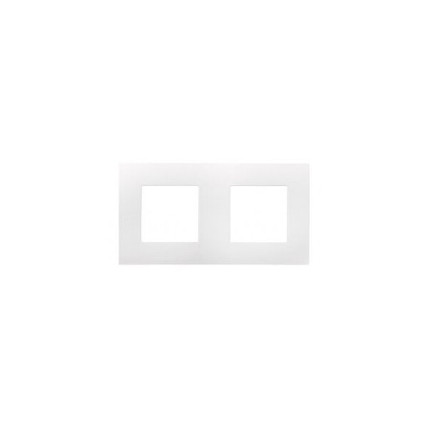 Plaque double horizontale ou verticale entraxe 71 - Blanc Espace Lumière - Arnould - 60842