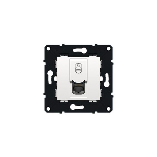 Prise RJ45 Arnould Espace Evolution cat. 6 stp (grade 3) - blanc - Arnould - 64026