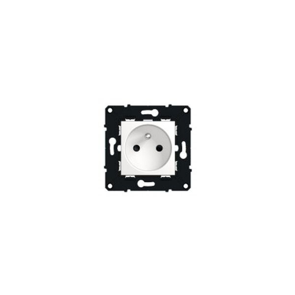 Prise de courant 2p+T bornes automatiques Arnould Espace Evolution 16 A - blanc - Arnould - 64031