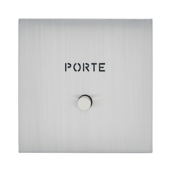 Guichet lumineux 'Porte' Arnould ART épure acier brossé - Arnould - 67491
