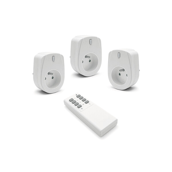 Avidsen kit 3 prises télécommandées intérieures avec télécommande - Avidsen - 103154