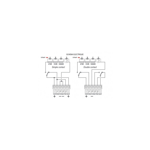 Déclencheur Manuel Arrêt Urgence Blanc Double Contact - Axendis - Axendis - 10041