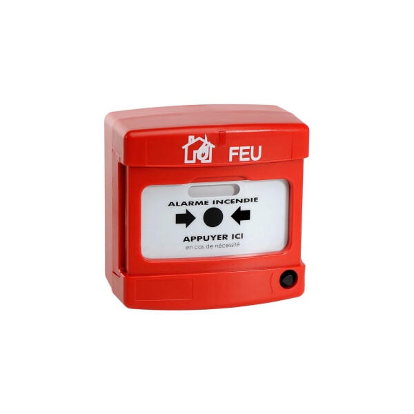 Déclencheur Manuel Incendie Rouge NF Simple Action - Axendis - Axendis - 10017