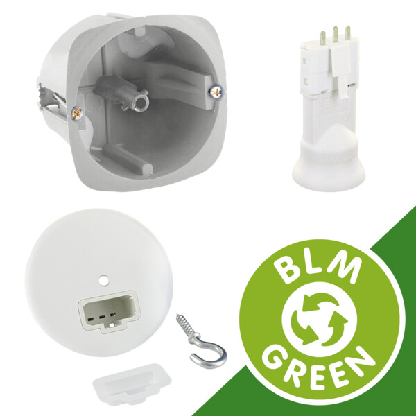 Point de centre no air eco recyclé d67mm profondeur 50mm + fd e27 compacte - BLM - 685527