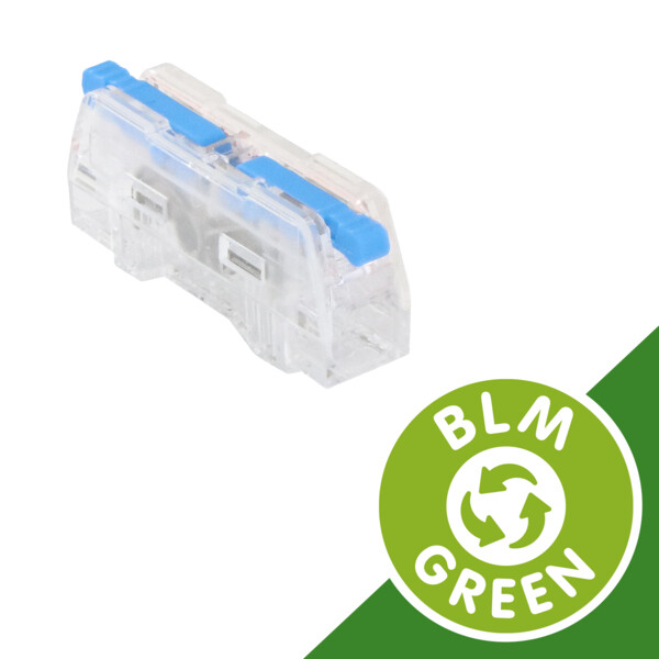 Borne à leviers inline 2 entrées transparente green - BLM - 485210