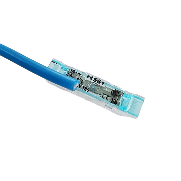 Borne de connexion inline 2 entrées transparente green - BLM - 485110