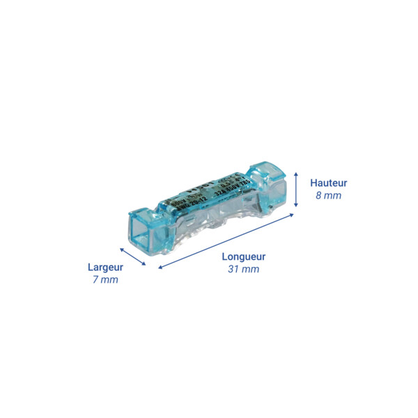 Borne de connexion inline 2 entrées transparente green - BLM - 485110