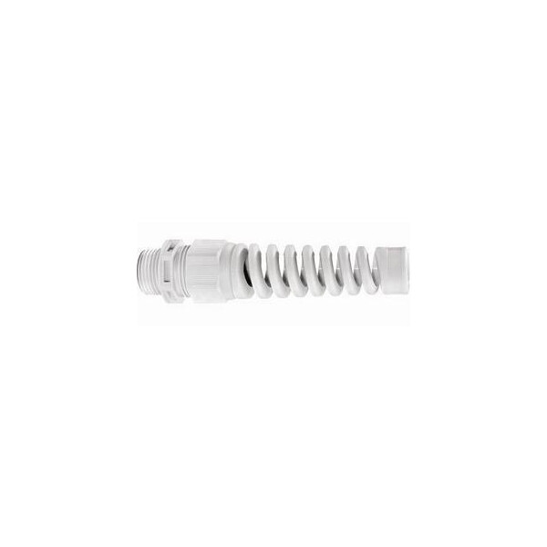 Presse-étoupe Pg 21 (13-18 mm) spirale en polyamide gris clair - BLM - 110212